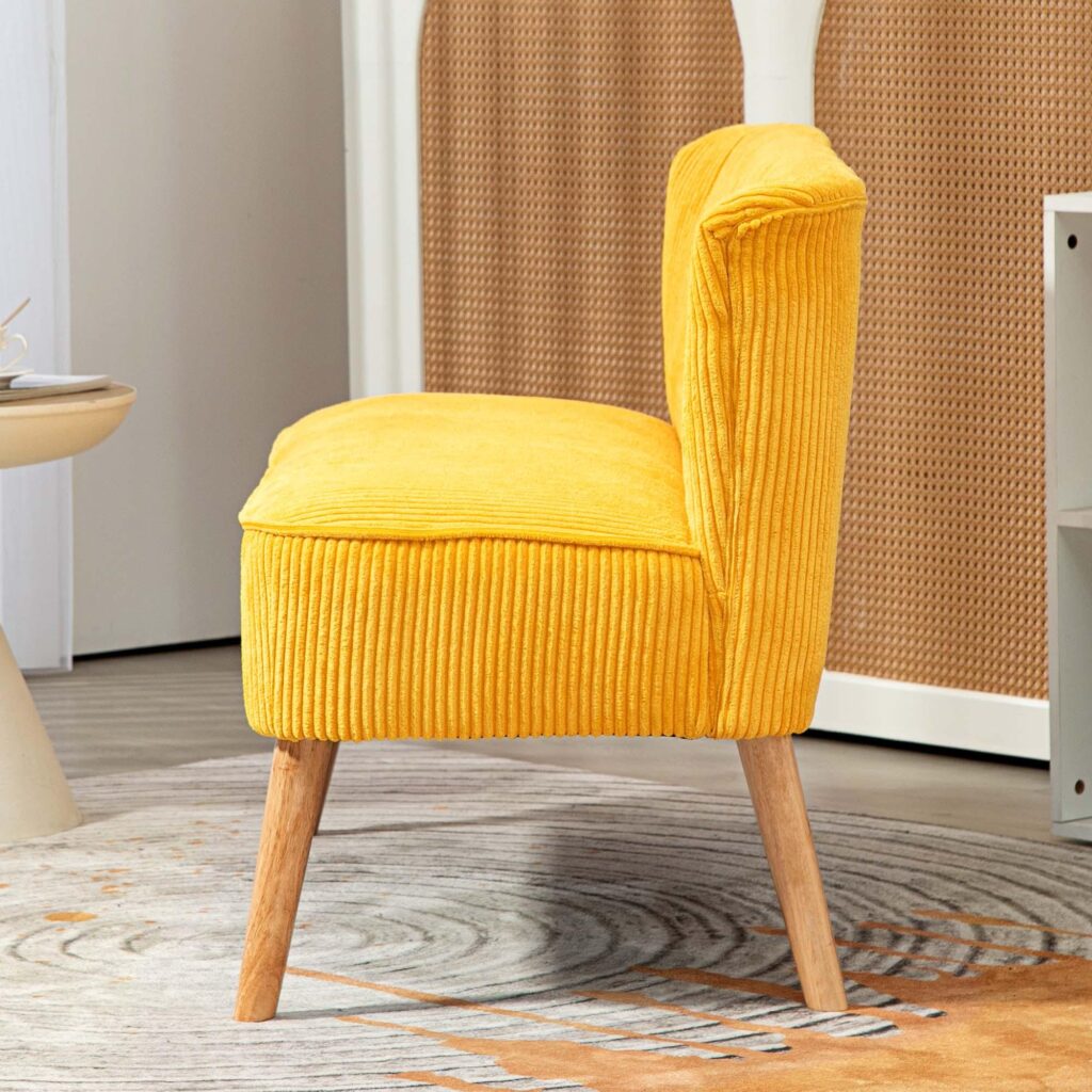 2-sits soffa | Extra komfort och robust konstruktion | Gult manchesterliknande polyesterskum | Tyg som är lätt att rengöra
