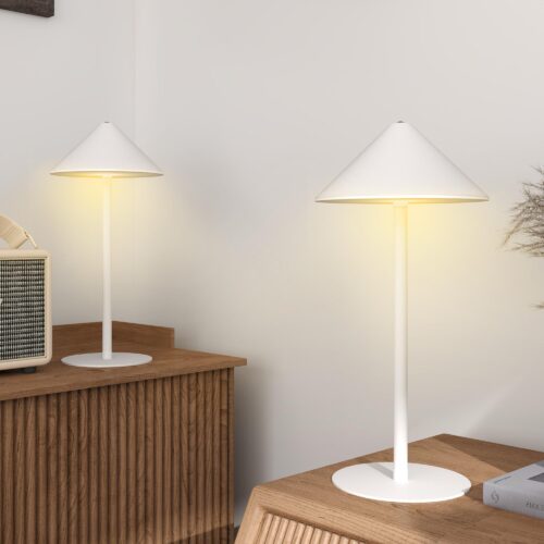 Set med 2 uppladdningsbara bordslampor med justerbar belysning och touchkontroller via USB-A/C
