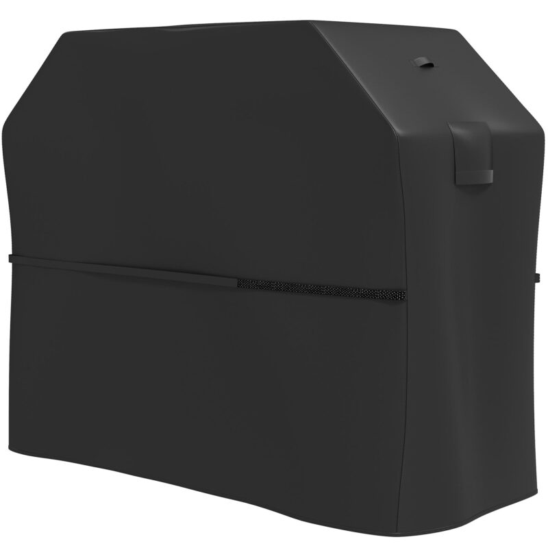 Grillskydd BBQ-skydd Väderbeständigt gasgrillskydd med kardborreband, 600D Oxford-tyg, UPF30+ skydd, säker passform för rektangulära grillar upp till 145L x 60W x 120H cm