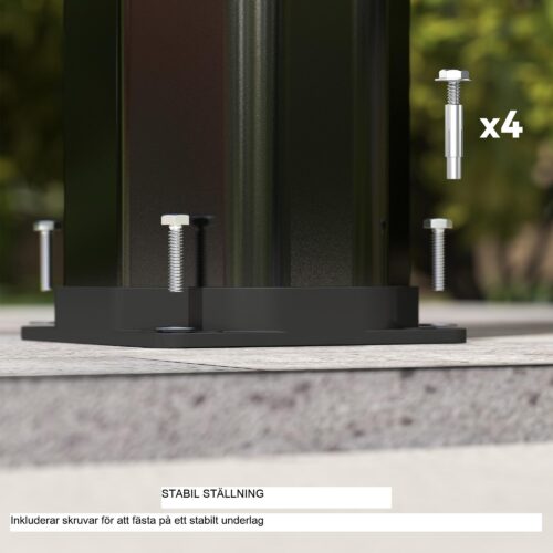 Solar Shower 35L – Uppvärmd upp till 55°C, 360-graders roterande duschhuvud med praktisk sidobricka för trädgård eller poolområde