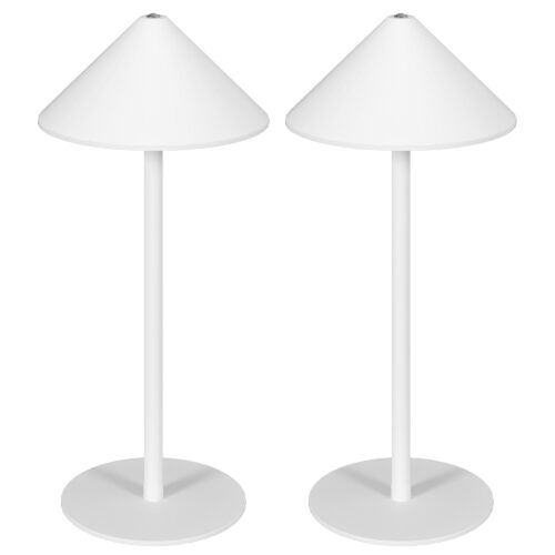 Set med 2 uppladdningsbara bordslampor med justerbar belysning och touchkontroller via USB-A/C