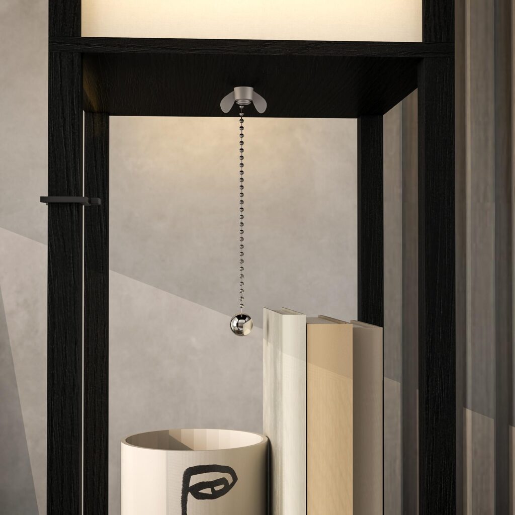 Golvlampa med inbyggda USB-A- och USB-C-laddningsportar, förvaringshylla med 3 fack, elegant modern design