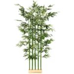 Konstgjord Bambu 180 cm - Naturtrogen Konstväxt för Hem och Kontor - Lättskött Inomhusväxt med 1640 Blad