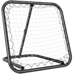 Rebounder för Fotboll & Bollsport - Justerbar Studsvägg 78x84 cm - Portabel Kickback-mål för Teknikträning - Vit