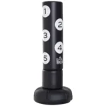 Fristående Slagsäck 176 cm med Fot & FLEX-system - Stående Boxningssäck med Scoring-zon - Svart